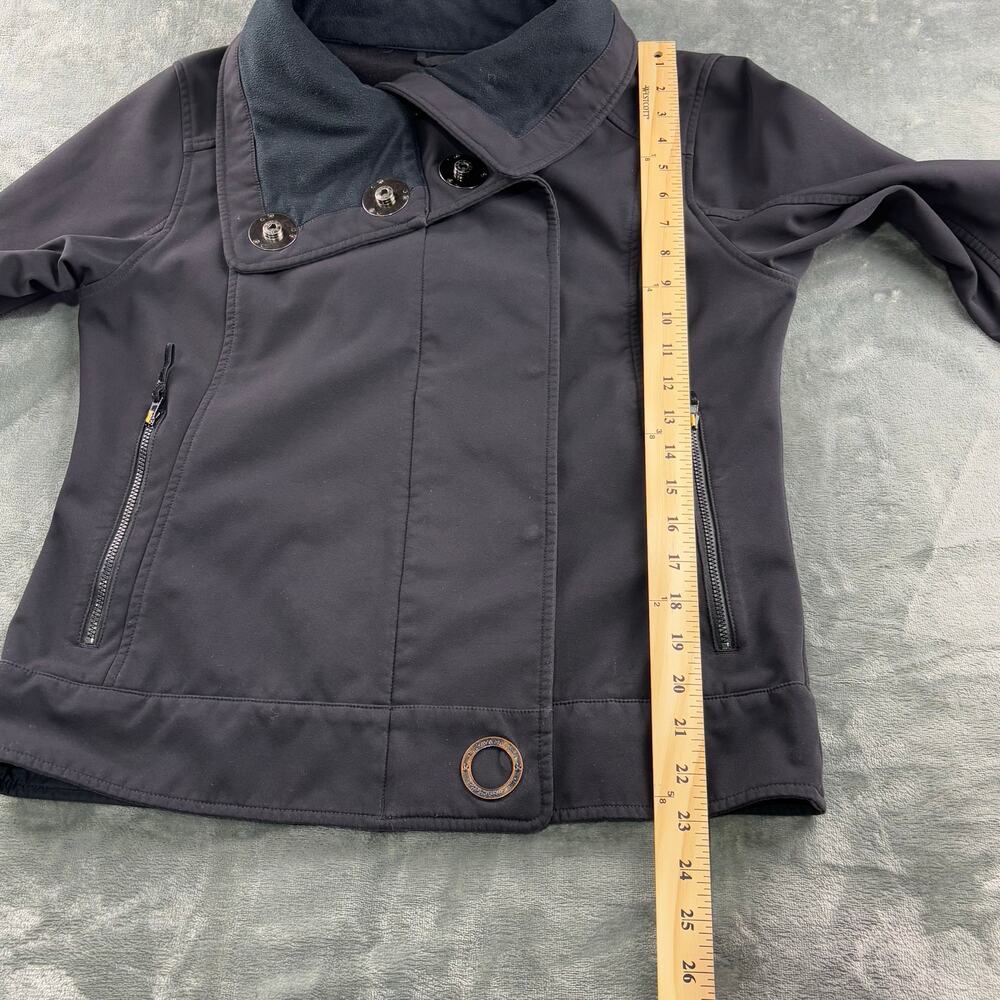 Lululemon Jacket Women 8 Rare Audrey Long Crop Waterproof Athleisure Coat Black - Picture 10 of 13